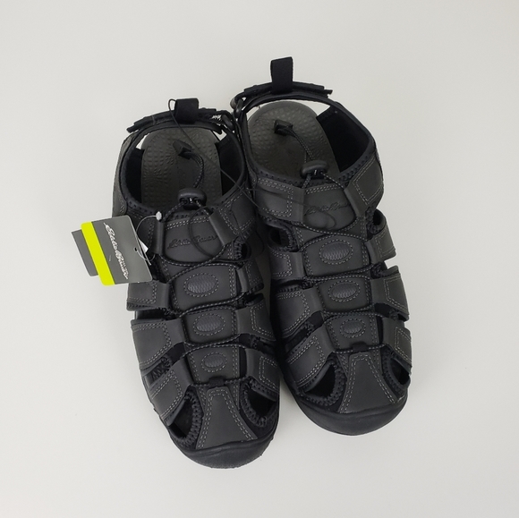 Eddie Bauer Shoes Eddie Bauer Mens Bump Toe Meridian Black Sandal Poshmark